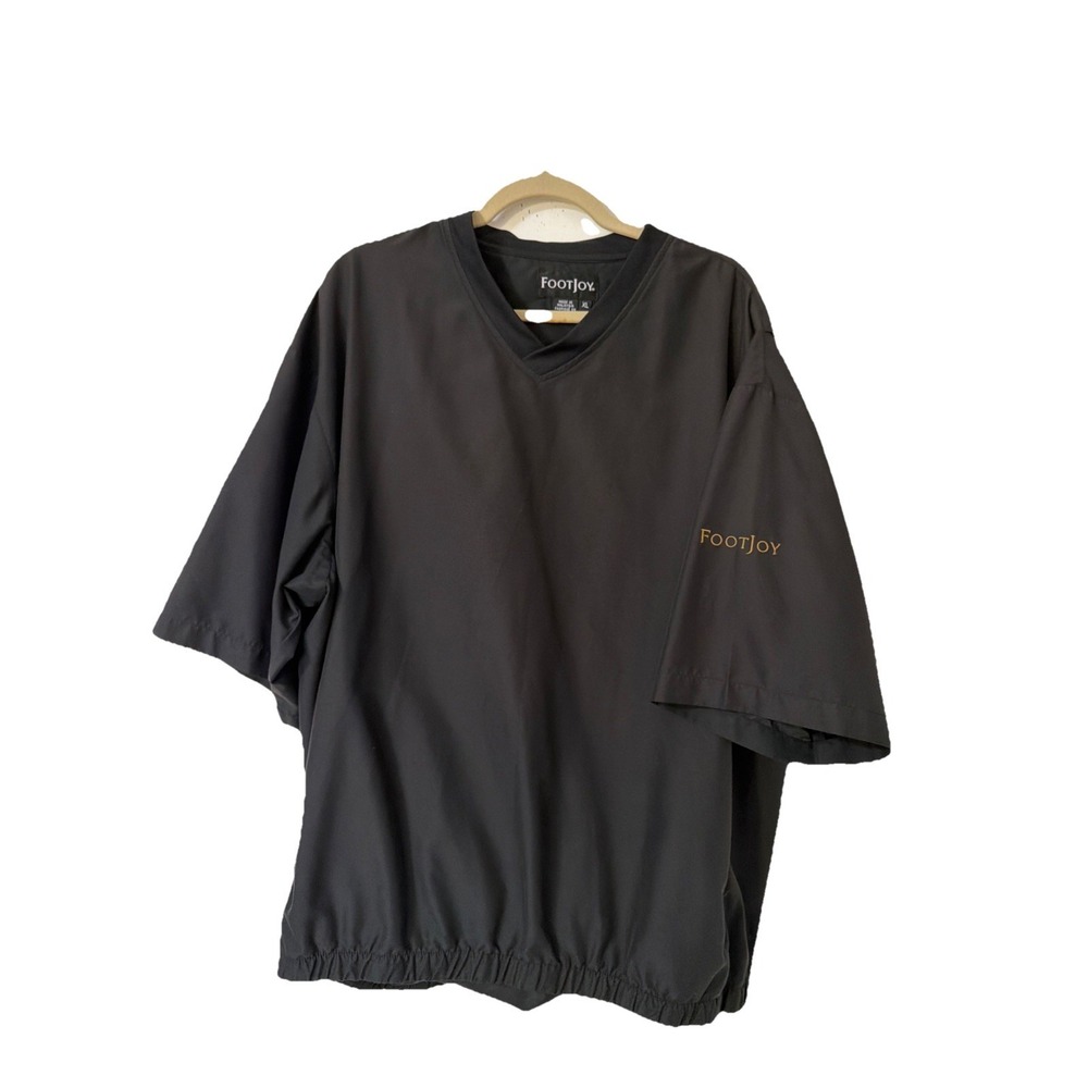 Footjoy Mens‎  XL Wind Shirt Short Sleeve V Neck Polyester Golf Lightweight